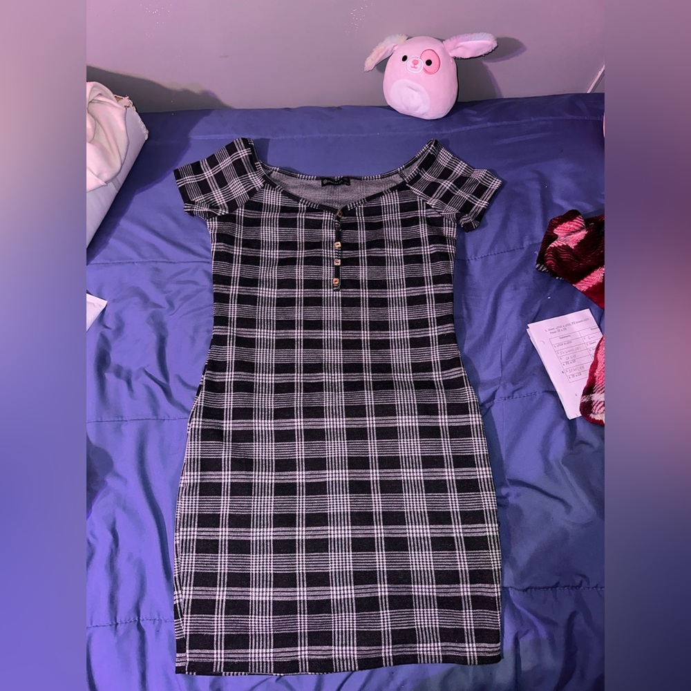 Great condition black and white Mini dress
